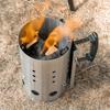 Charcoal Chimney Starter, Efficient Ignition Grill Tool with Heat Shield & Stay-Cool Handle, for Backyard Barbecue Camping Tailgate Grilling