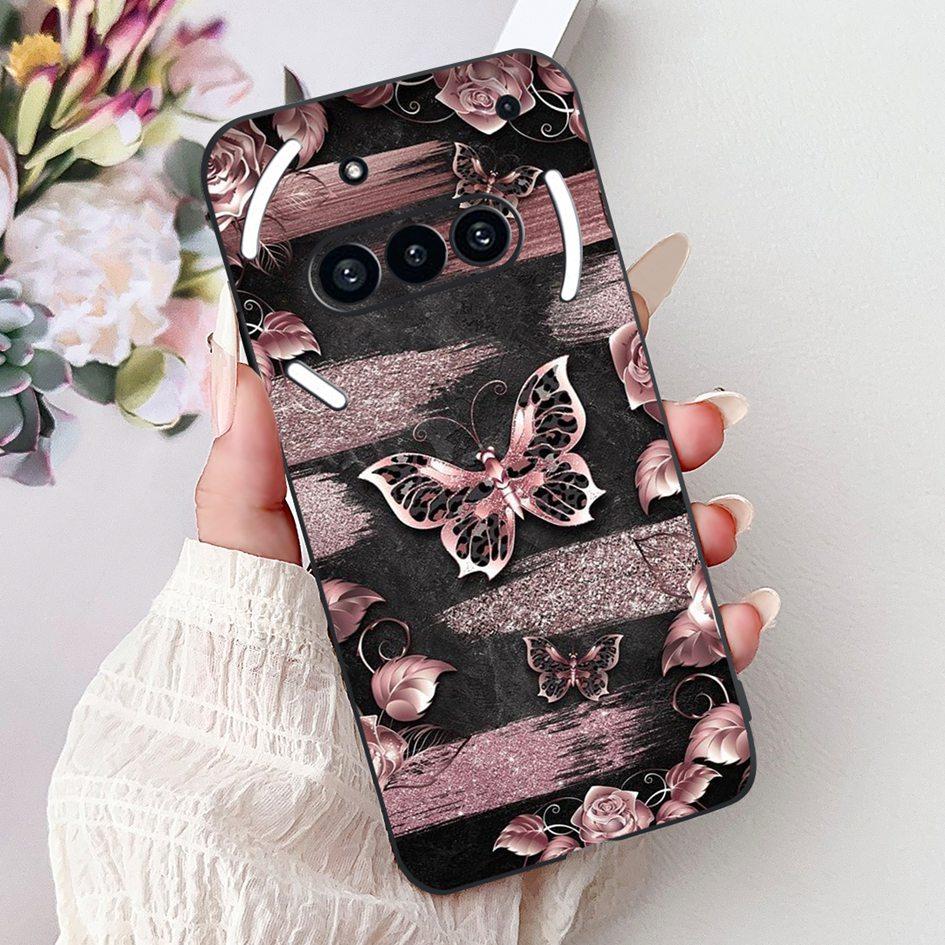For Nothing Phone 3A 2025 Case A059 Fashion Flower Cats Cartoon Silicone Soft Shockproof Cover For Nothing Phone3A 3A Pro Bumper