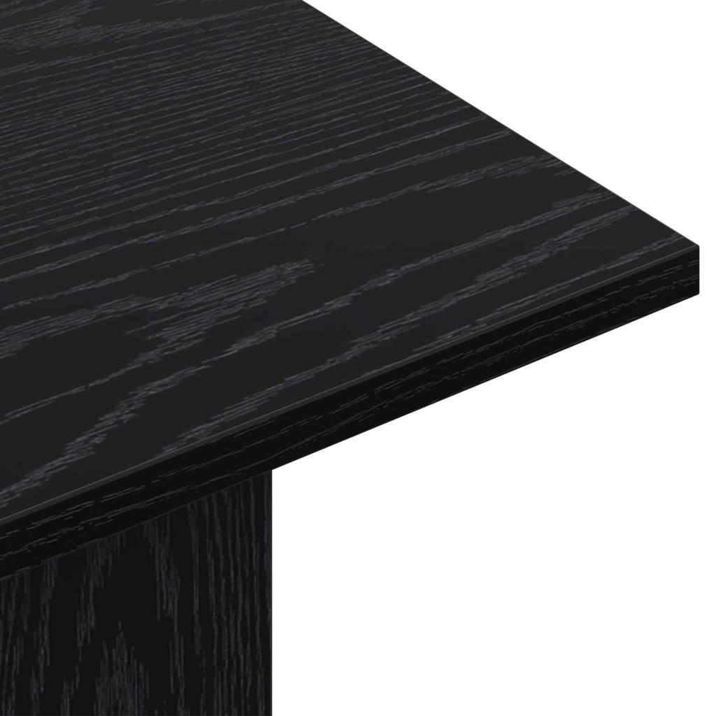 Console Table Black Oak 100 X 30 X 75 Cm Engineered Wood
