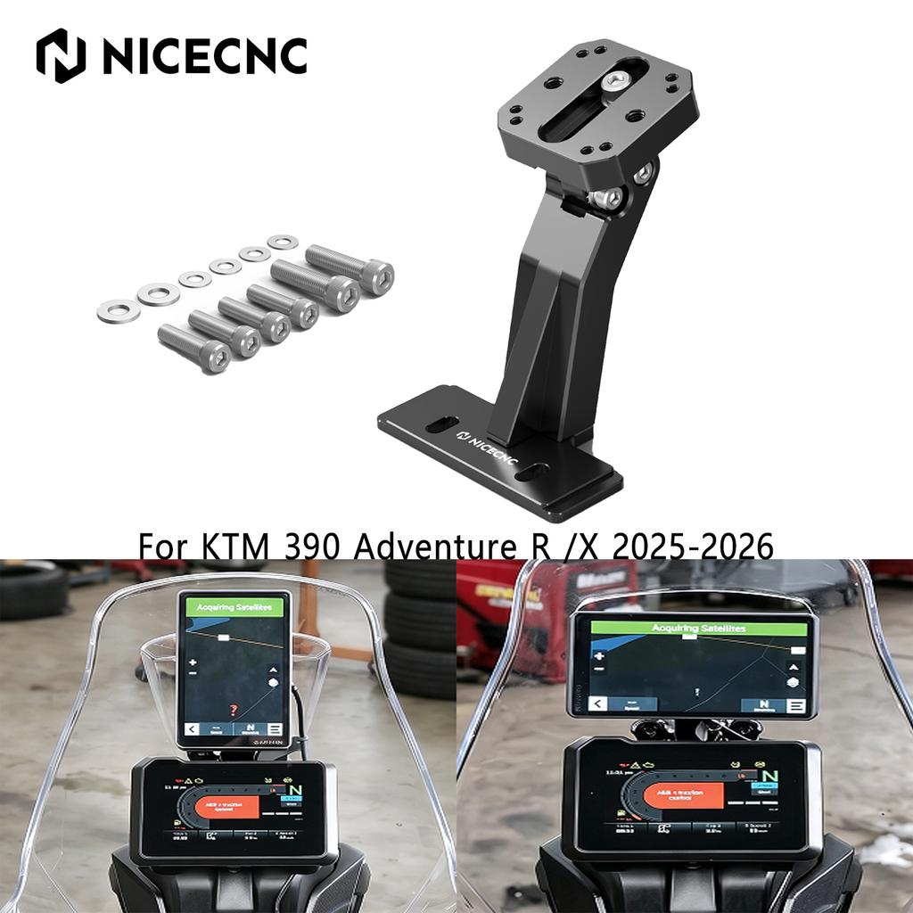 NICECNC For KTM 390 Adventure R 2025-2026 Adjustable GPS Device Mount Phone Mount Navigation Mount Bracket 390 Adventure X 25-26