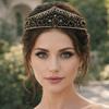 Shiny Rhinestone Headband Wide Brim Baroque Headdress Bling Bling Women Hair Hoop  Wedding