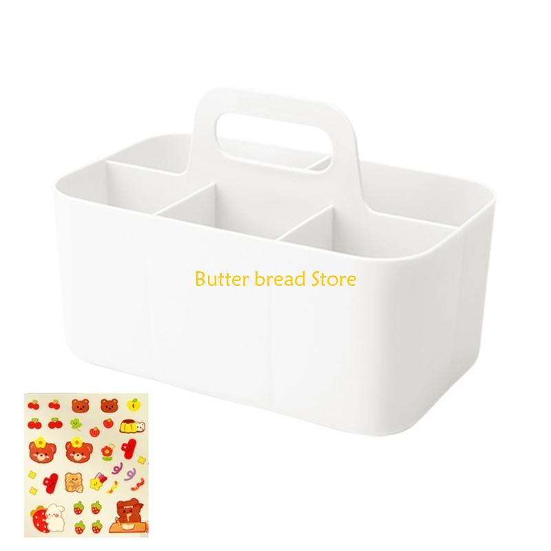 

W89C 5 Compartments Tabletop Stationary Cosmetic Storage Case белый