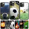 Football Soccer Phone Case For iPhone 17 Air 15 16 Cover 11 13 14 Pro Max 12 Plus Max Fundas