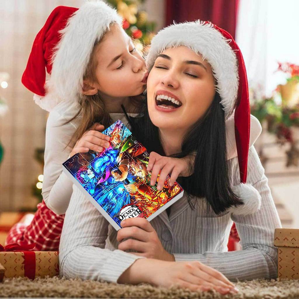 Demon Slayer Christmas Keychain Toy Gift With Acrylic Characters Accessories