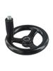 Plastic 3 Spoke Hand Wheel with Rotating Handle for Milling Machine Use