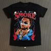 Pop Smoke Graphic Rap Tee Black Short Sleeve T-Shirt Mens Small Estate Merch Unisex T-Shirt