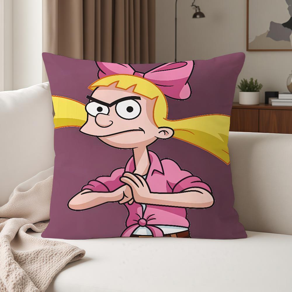 Anime Hey AArnold Pillow Case Suitable For Bedrooms Living Rooms Cars Home Decoration
