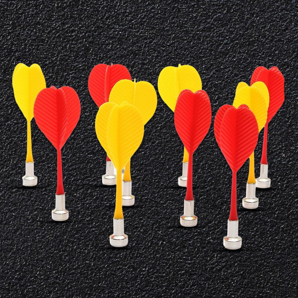 Set di Freccette Magnetiche Pratico da 12 Pezzi per Gioco di Freccette Magnetiche Indoor in Famiglia Freccette di Ricambio Lunghe di Sicurezza Freccette Magnetiche