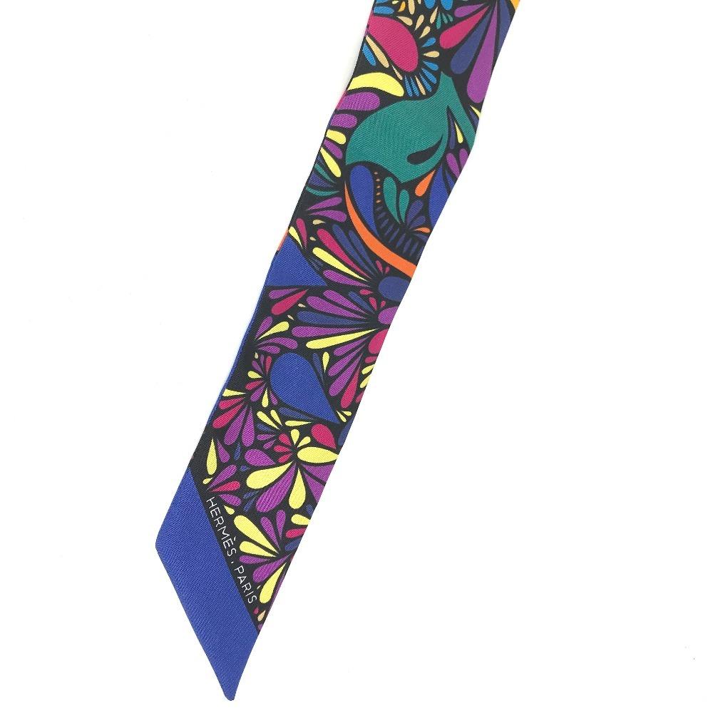 Hermes Twilly Twilly Twilly Scarf Silk Multicolore