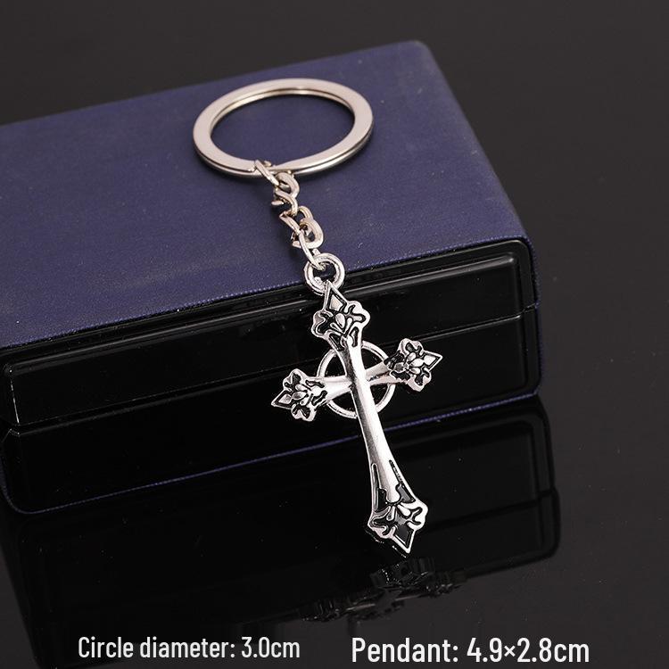 European & American Rock Guitar Keychain: Hip Hop Drip Oil Alloy Pendant Charm for Women's Bags