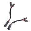 2pcs DT Wiring Harness Adapters Splitter Male to Female Heat Proof Wiring Harness Adapter Connector for LED Work Lights