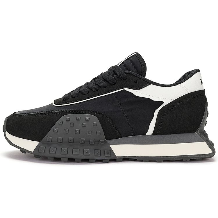 Kappa Retro Fashion Fabric Low-Top Running Shoes Unisex sneakers Black White K0DW5MM08-990