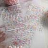 1 Sheet 3D Spring Flower Series Nail Stickers Colorful Rose Bouquet Nail Decal Self-Adhesive Daisy Ribbon Bow Manicure Sticker
