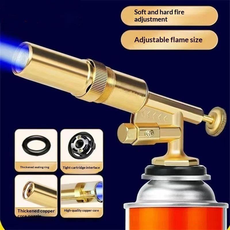 Auto Ignition Gas Torch Welding Torch Flame Blower Gas Burner Brazing Cooking Barbecue Kitchen Baking Tool