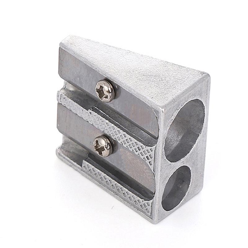 Reliable Metal Pencil Sharpeners Double Hole Drawing Writing Sharpener