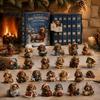 Trick or Treat Cadeaus 24 Dagen Adventskalender 2026, Mini Schotse Koe/Paard/Hond Figuurtjes Kerst Aftelling Feestelijke Sfeer Attributen Kalender,