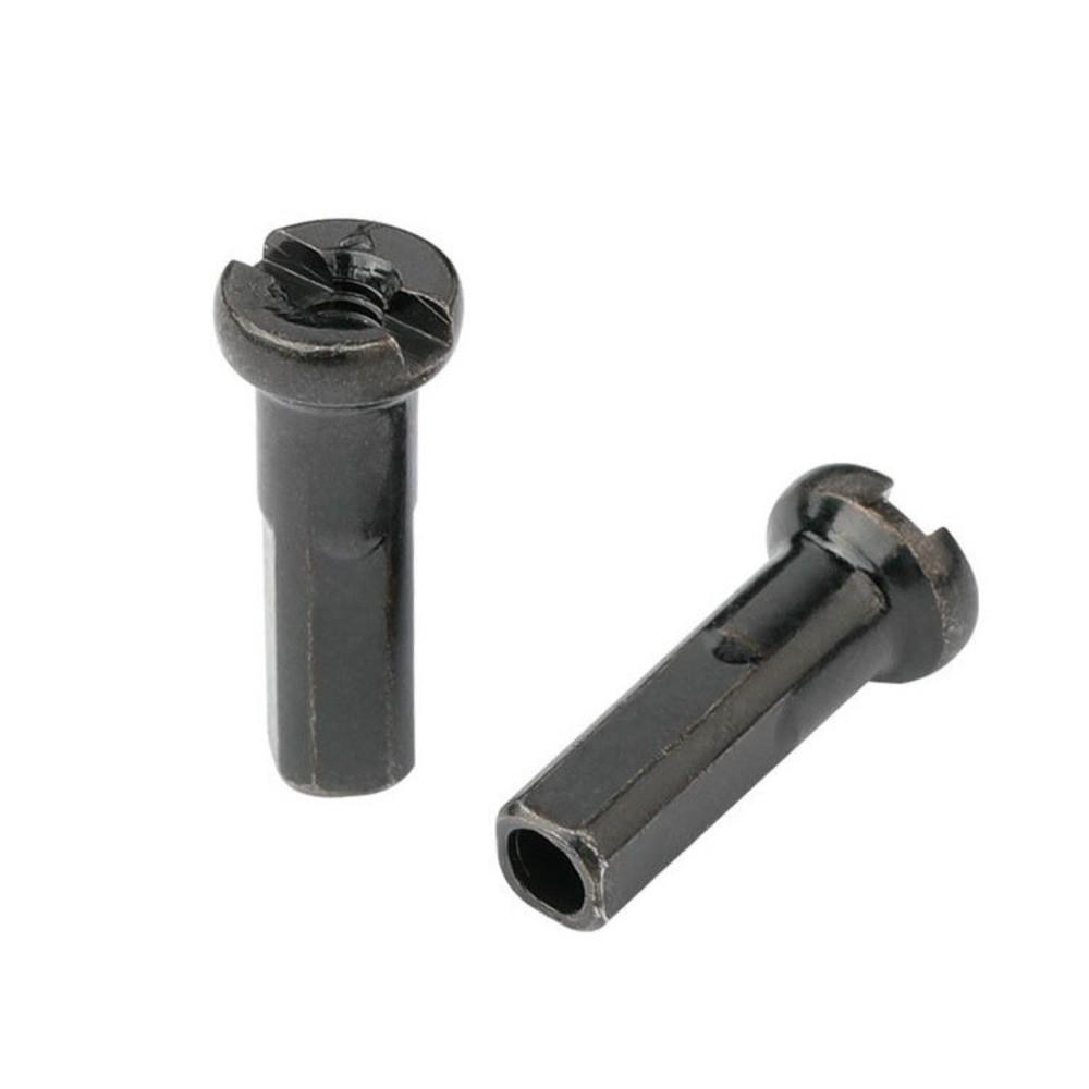 50PCS Black Bicycle Spoke Nipples 14mm Length Spoke Nipples  Folding Bike Spoke Replacement