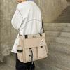 Multi-Pocket Messenger Bag Commuter Lightweight Large Capacity Crossbody Bag