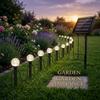 30/20/15 LED Solar Ground Plug Light, Crystal Ball Light, Atmosphere Light, Waterproof Path Light, Outdoor Courtyard Decoration