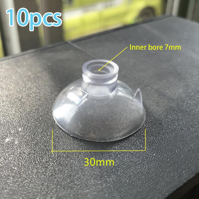 10Pcs Aquarium Suction Cup Fish Tank Oxygen Pump Hose Fixation Suckers Air Tube Fixing Clip Heater Thermometer Suction Cups