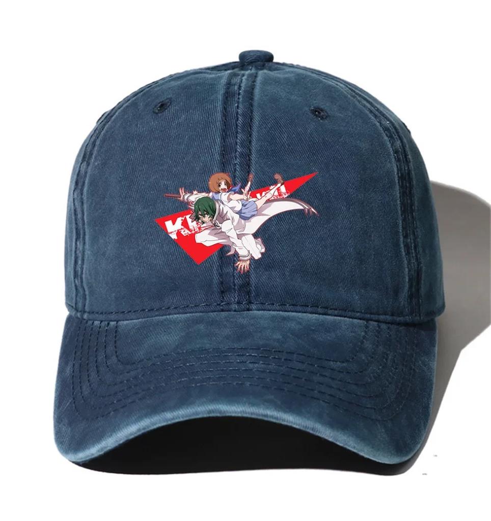 Teenagers Denim Baseball Cap Men Women Cowboy Bone Summer Autumn Hip Hop Cap for Anime KILL La KILL Cartoon Hats