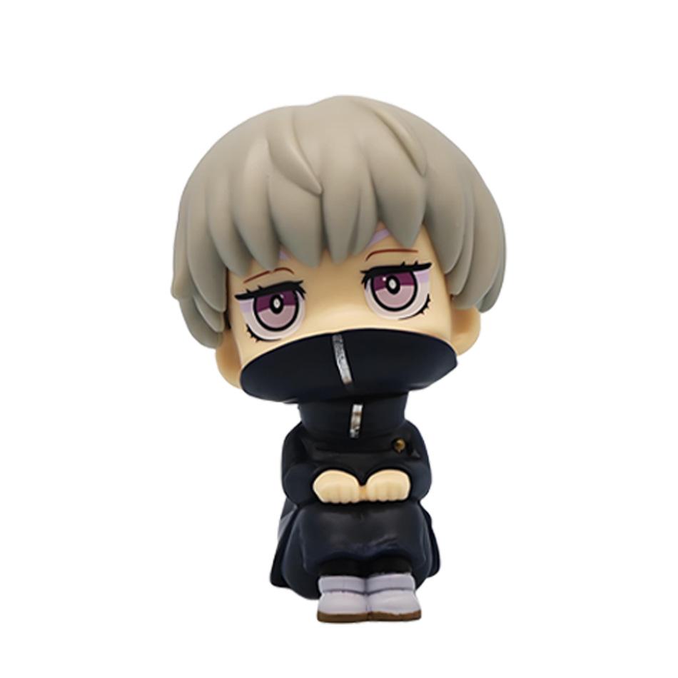 10cm Anime Jujutsu Kaisen Figure Itadori Yuji Gojo Satori Fushiguro Megumi Kugisaki Kawaii Toy Car Decoration PVC Model Gift