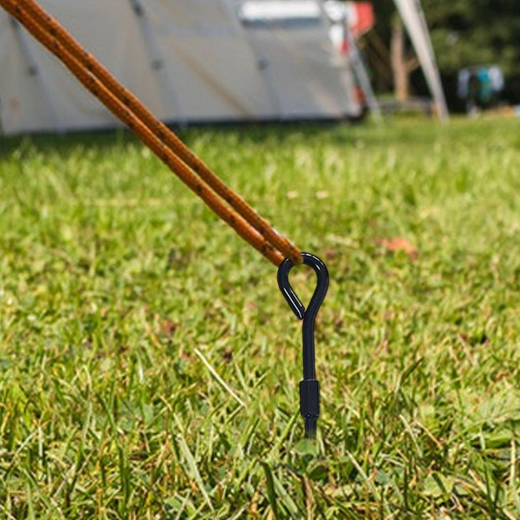 Tent Pegs 40cm Camping Ground Nails Tent Hook Heavy-Duty Ground Spikes Secure Tent Shed Hook For Trampolines Tents