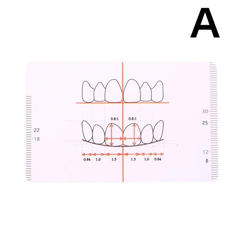 1pc Dental Ruler Guide Plate for Precise Denture Teeth Arrangement Orthodontic Lab Equipment Multifunctional Dental Tools
