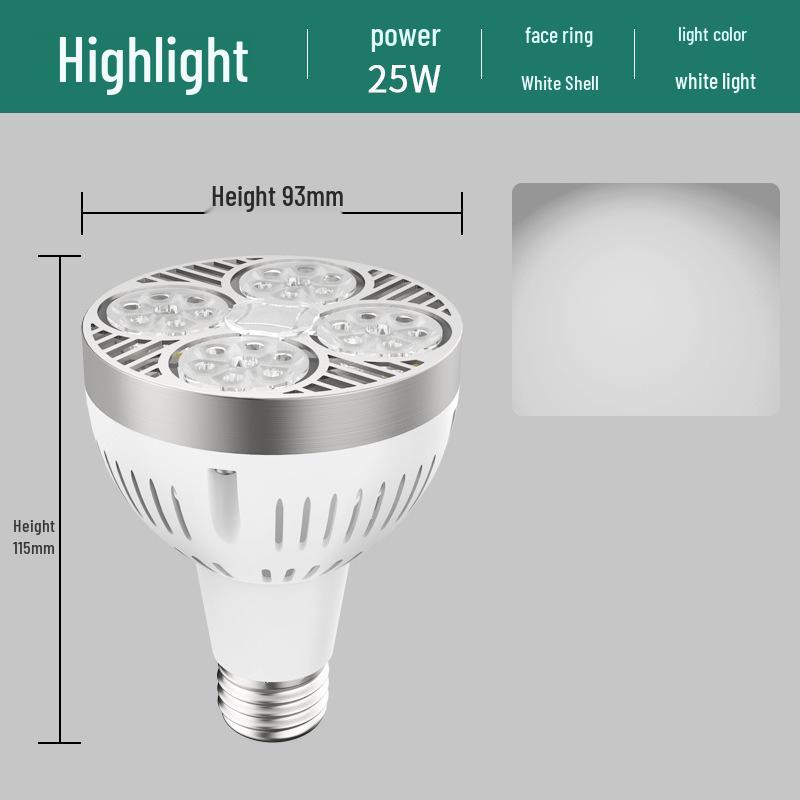 PAR30 LED Track Light: E27 Screw Base Spotlight for Commercial and Retail Spaces
