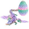Simulation Dragon 3D Articulated Dragon Toy Bookshelf Diy Decor Colorful Rotatable Printed Dragon For Office Desktop Collectible