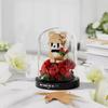 Non-Toxic Mini Building Block Animal Garden Cartoon Rabbit Rose Bricks Diy Assemable Eternal Flower Creative Educational Toys For Children
