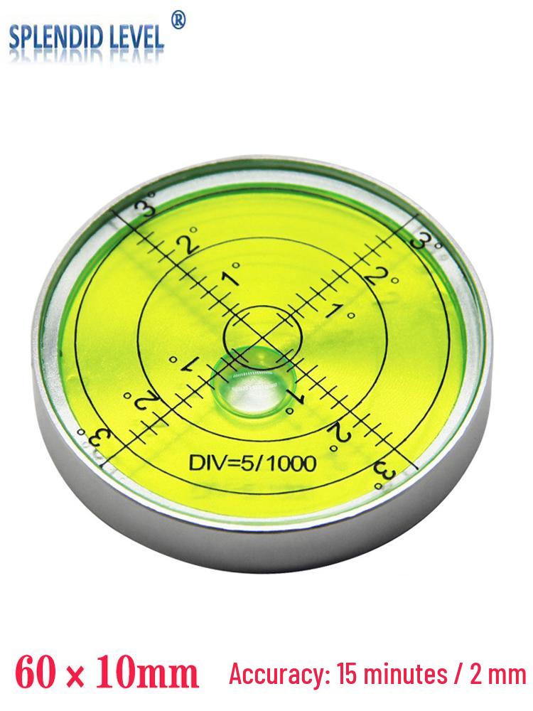 High-Precision Portable Magnetic Level: 9P1E Metal Magnetic Disc with Horizontal Bubble, 15 Min Sensitivity.