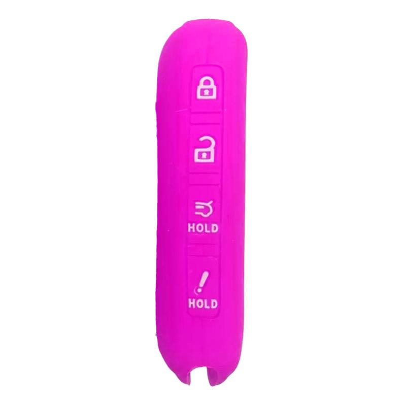 Purple Silicone 4 Buttons Remote Key Fob Case Cover Shell Fit for Mazda 3 6 CX-3 CX-5 CX-9 CX-90 CX-30 CX-50 MX-5 MIATA