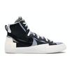 Sacai X Blazer Mid Black Grey Unisex Sneakers Black-anthracite BV0072-002