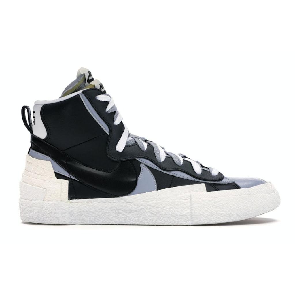 Sacai X Nike Blazer Mid Black Grey Unisex Sneakers Black-anthracite BV0072-002