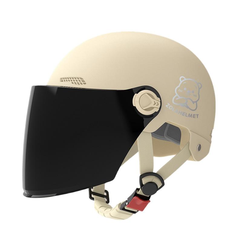 Helmet Electric Car Girl Cute Funny Lightweight Hair Hat Women's Helmet