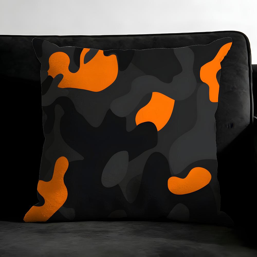 Camouflage Cushion Cover Pillowcase Ultra Soft Skin Friendly Fabric Cloud Like Comfort & Concealed Zipper