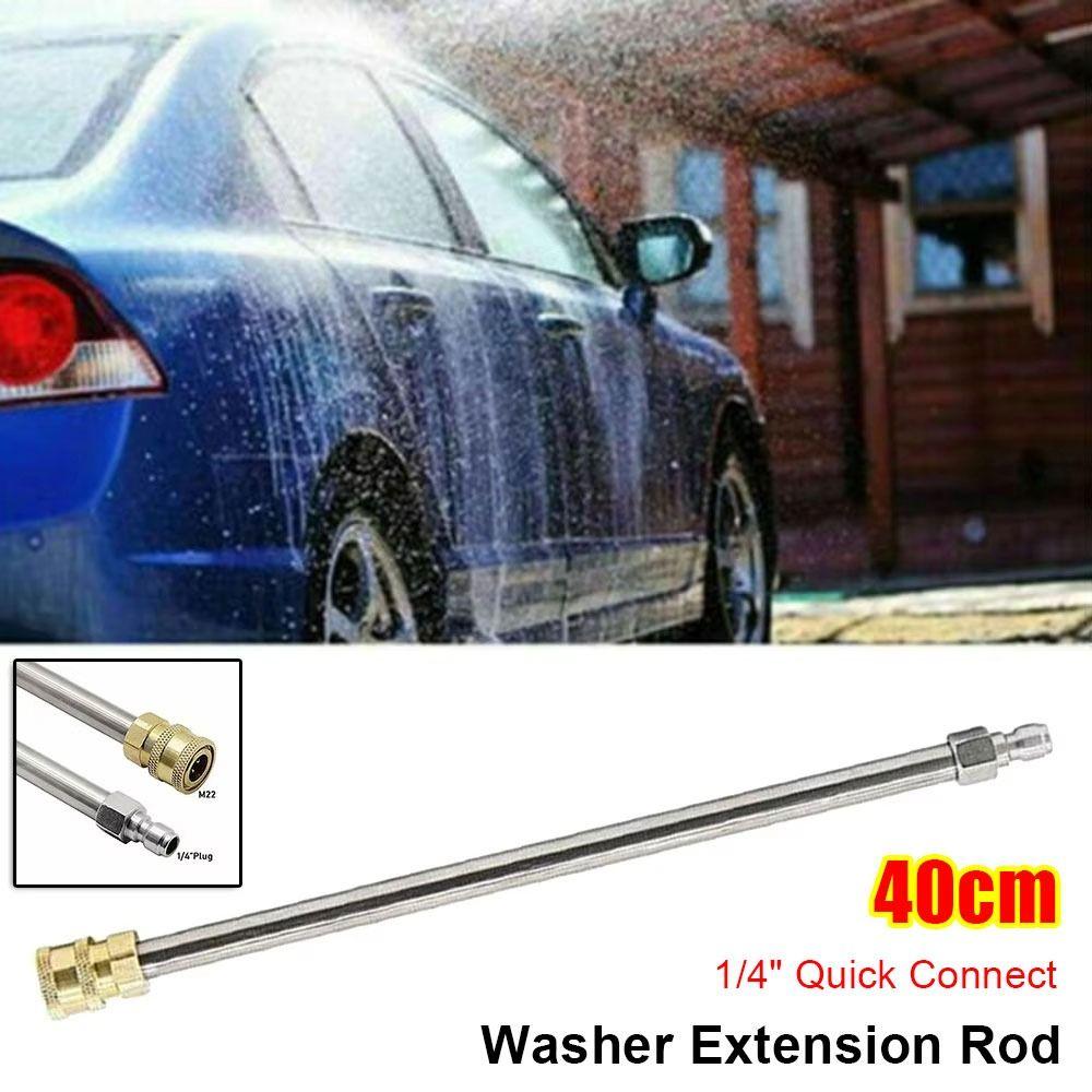 1Pcs Stainless Steel Washer Extension Wand High Pressure Electric Washer Nozzle Spray Lance Rod