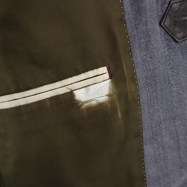 Paul Smith Made in Japan wool Herringbone suit Setup S Gray Men's Used