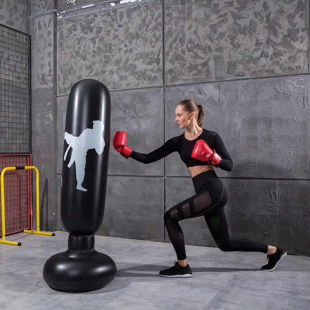 160cm Boxing Punching Bag Training Inflatable Punching Stand Inflatable Boxing Bag  Adult