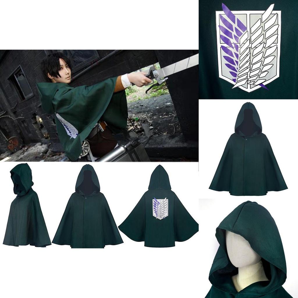 Anime Atak Tytanów Płaszcz Cosplay Legion Skrzydeł Wolności Peleryna Levi Ackerman Dla Entuzjastów