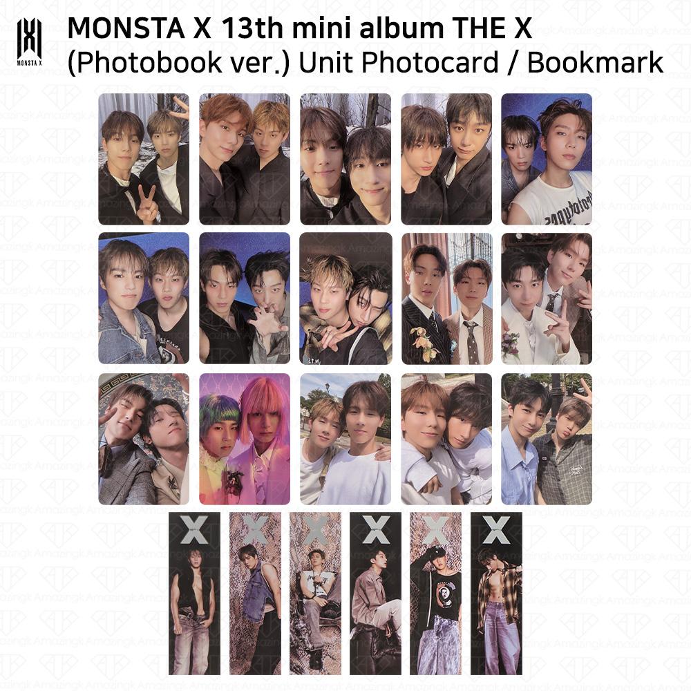 Monsta X The 13th Mini Album THE X Photobook Ver UNIT Bookmark Official Photocard