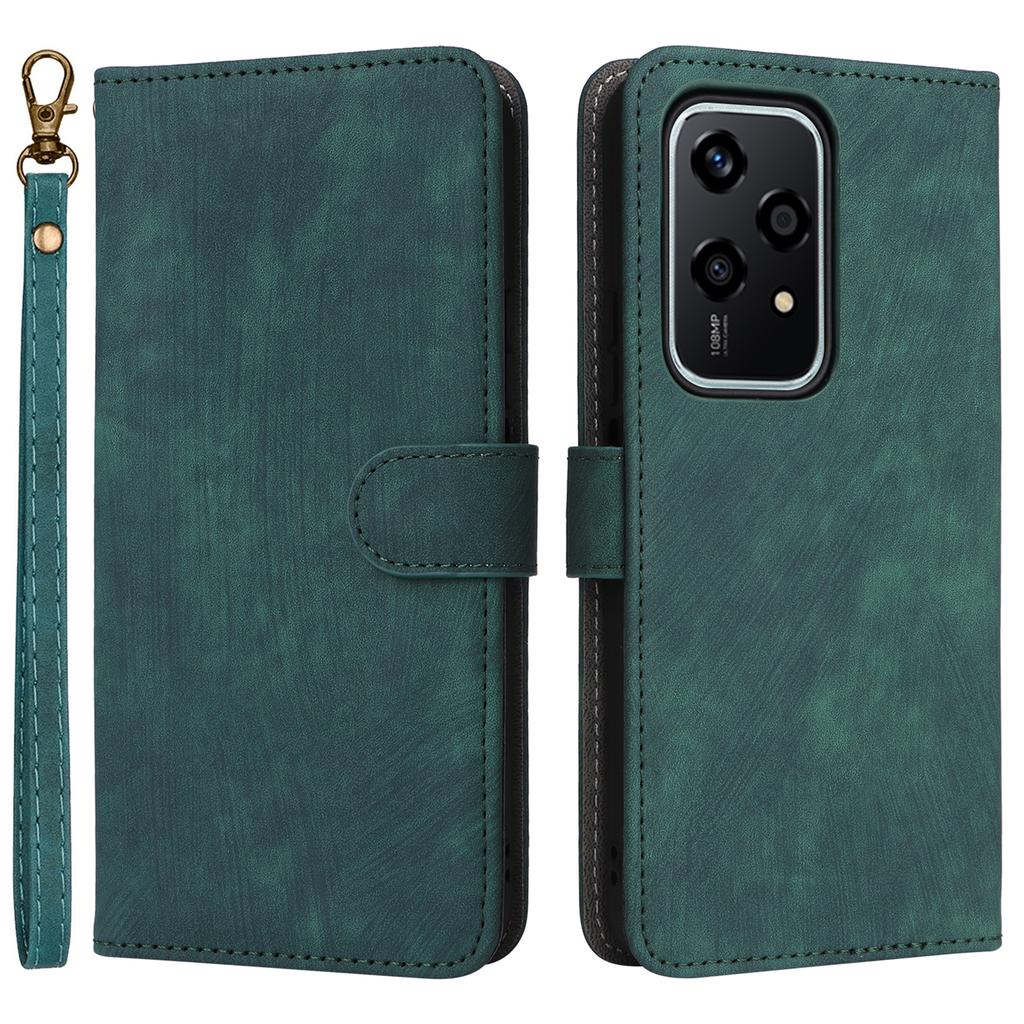 Etui na Honor 200 Lite Blokujące RFID Skórzany Portfel Pokrowiec na Telefon ze Smyczą