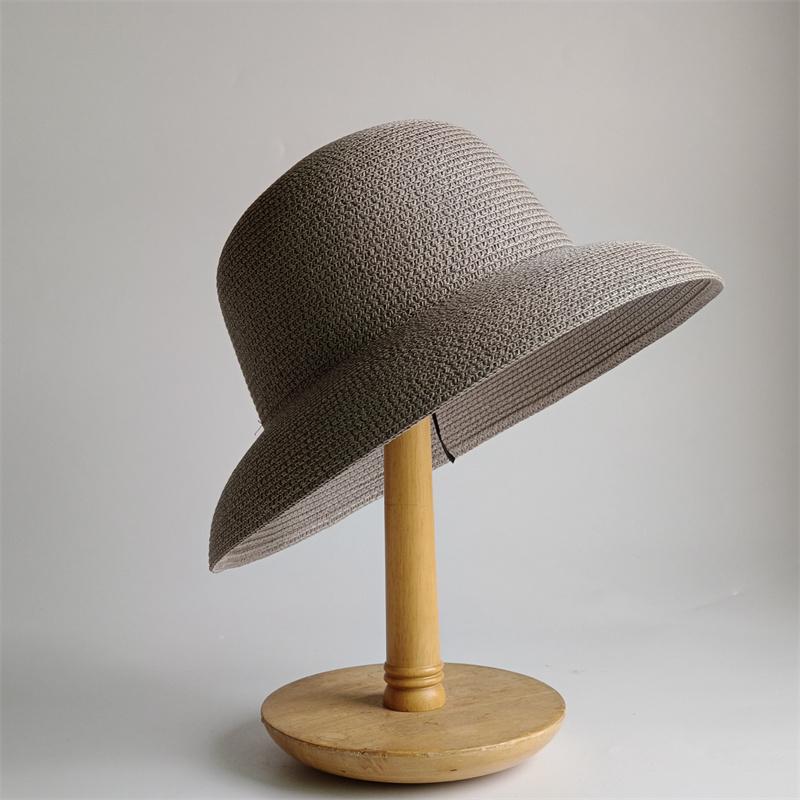 Straw Hat Women Summer Big Brim Travel Sunscreen Hepburn Wind Visor Holiday Beach Hat Foldable Versatile Hat Women
