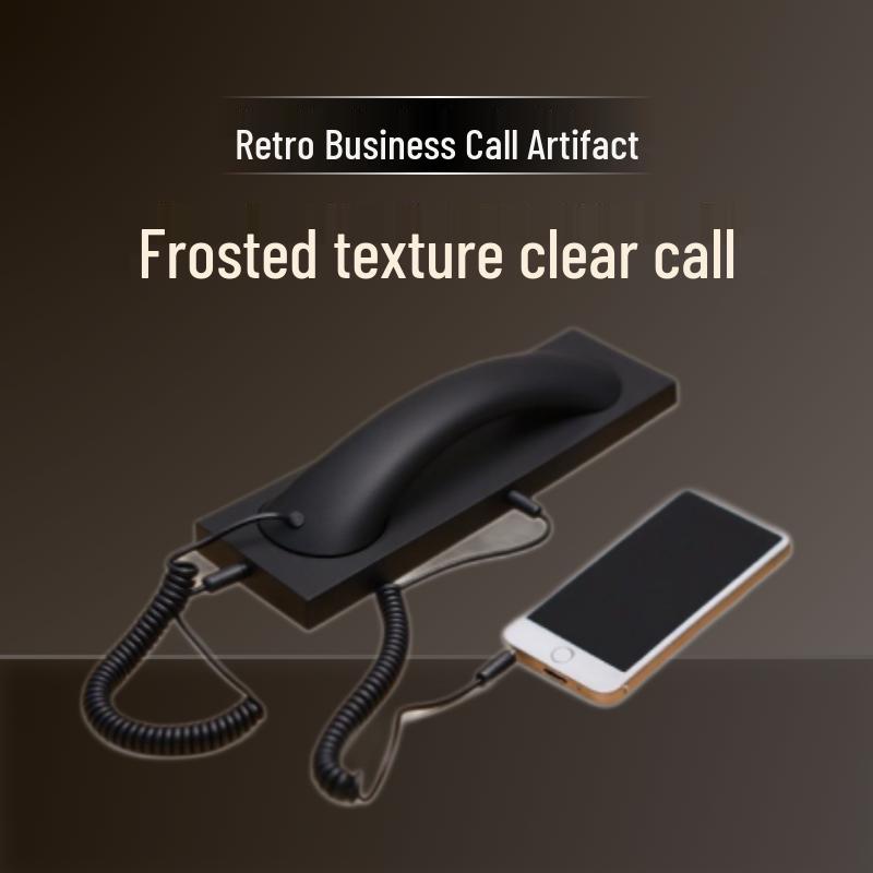 

Ретро матовый универсальный мобильный микрофон-гарнитура в стиле стационарного телефона Frosted White (Handset + Base)