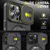Heavy Duty Armor Magnetic Bracket Case for For Iphone 17 16 1 14 13 12 11 Pro Max Plus Slide Camera Protection PC Cover