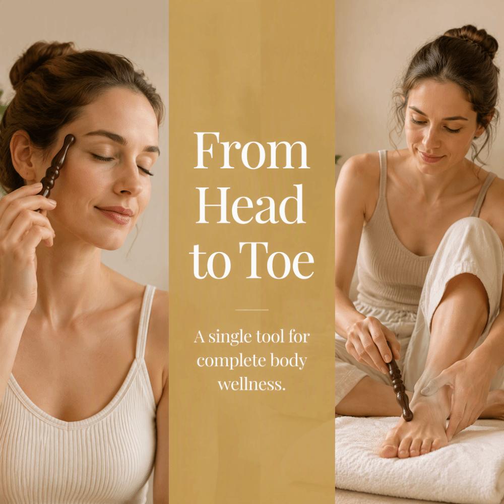 Wooden Acupoint Massage Tool Deep Tissue Reflexology Tool Massager Foot Massage Stick Body Massage
