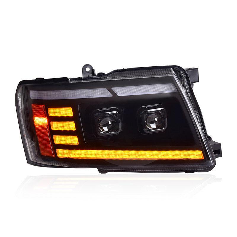 LED Projector Headlight Assembly with Flowing Turn Signal for Patrol Y61 (05-22 Models)