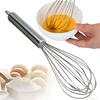 1PC 12inches Stainless Steel Balloon Wire Whisk Egg Beater Mixer Baking Utensil