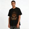 Detective Beaver Retro Trench Coat Plaid Hat Print Casual T-Shirt Pure Cotton T-shirt